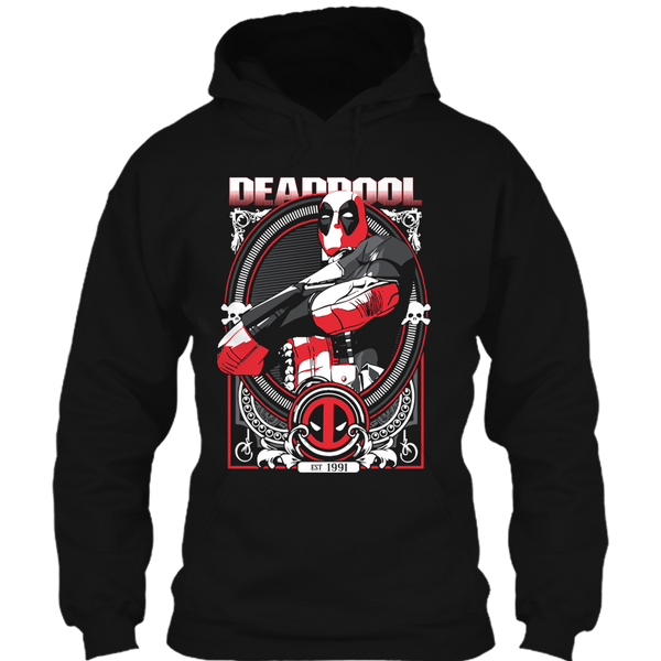 A black t-shirt with the shopify logo