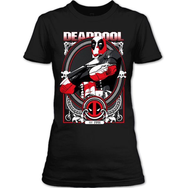 A black t-shirt with the shopify logo