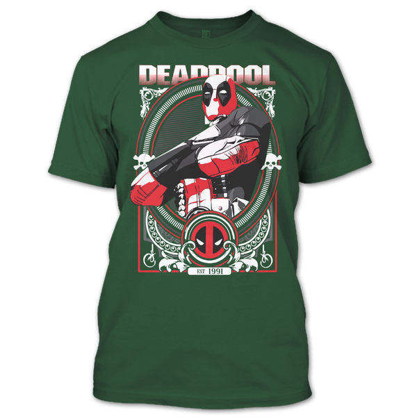 A black t-shirt with the shopify logo