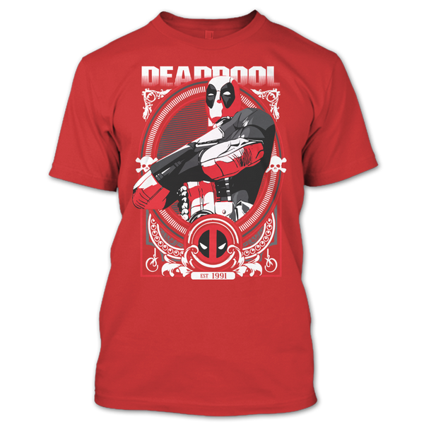 A black t-shirt with the shopify logo