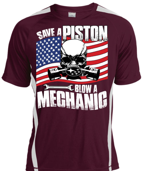 Save A Piston Blow A Mechanic T Shirt, I Love Mechanic T Shirt, Cool Shirt