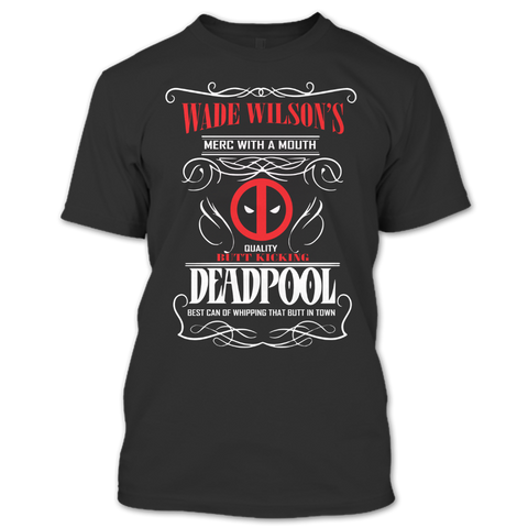 A black t-shirt with the shopify logo