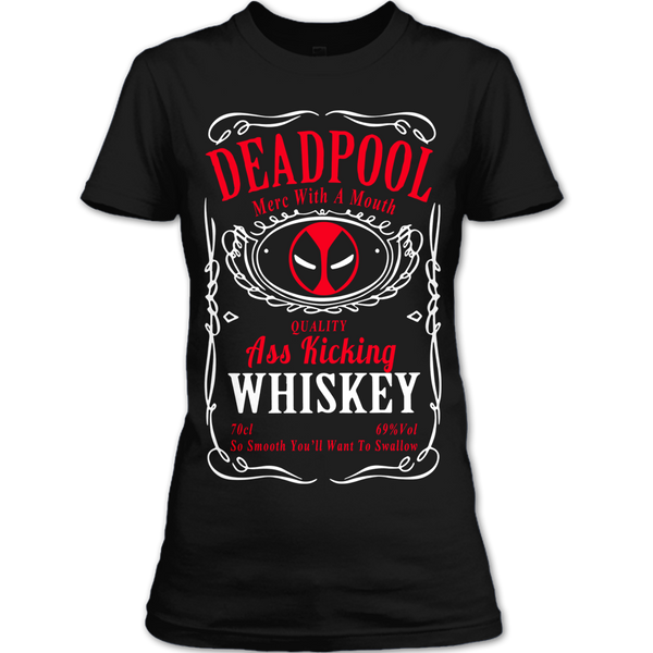 A black t-shirt with the shopify logo