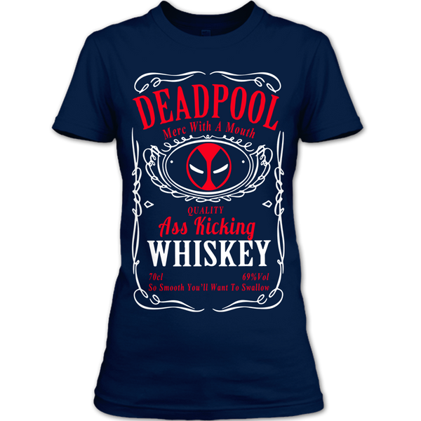 A black t-shirt with the shopify logo