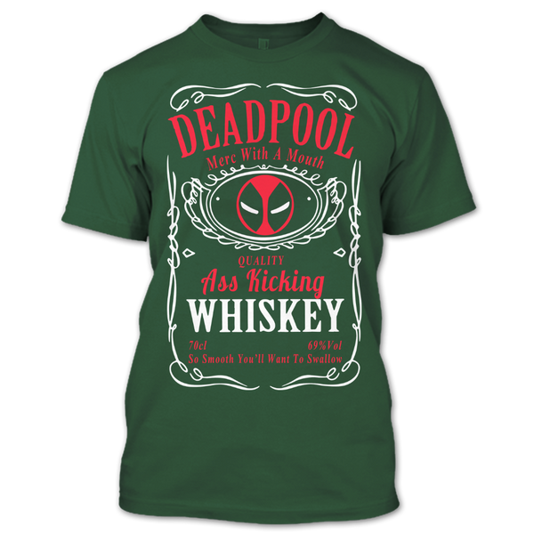 A black t-shirt with the shopify logo