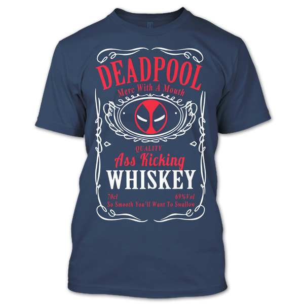 A black t-shirt with the shopify logo