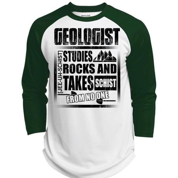 Geologist Studies Rocks T Shirt, Being A Geologist T Shirt, Awesome T-Shirts  (Polyester Game Baseball Jersey)
