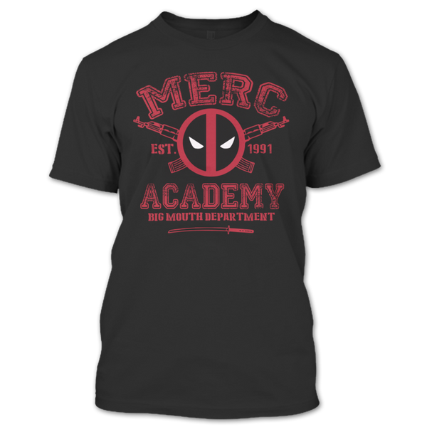 A black t-shirt with the shopify logo