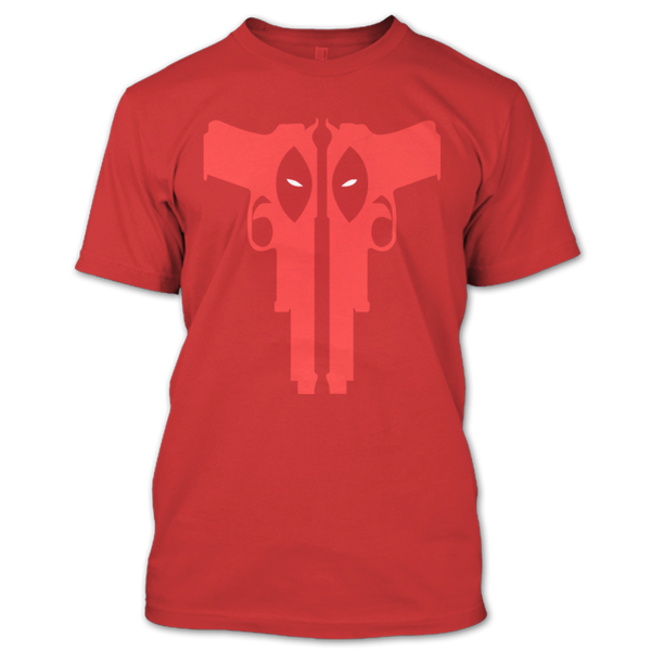 A black t-shirt with the shopify logo