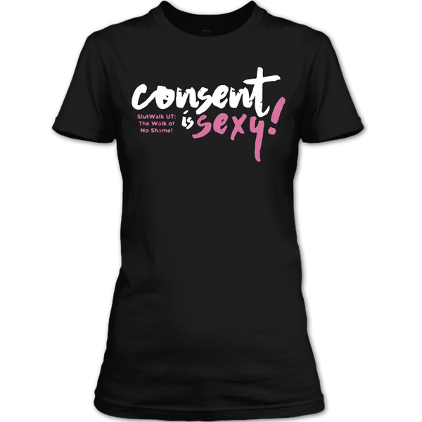 A black t-shirt with the shopify logo