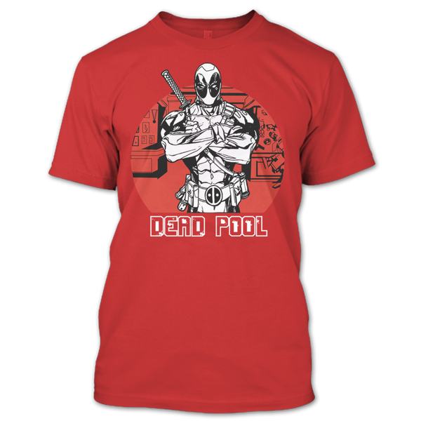 A black t-shirt with the shopify logo