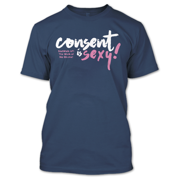 A black t-shirt with the shopify logo