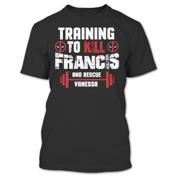 A black t-shirt with the shopify logo