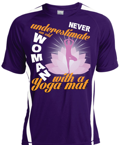 Old Woman With A Yoga Mat T Shirt, My Favorite T Shirt, Cool Shirt