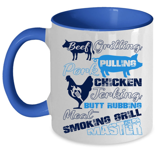 Chicken Jerking Coffee Mug, Beef Grilling Pork Pulling Accent Mug