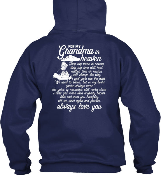 For My Grandma In Heaven T Shirt, Love You T Shirt