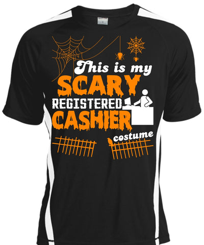A black t-shirt with the shopify logo
