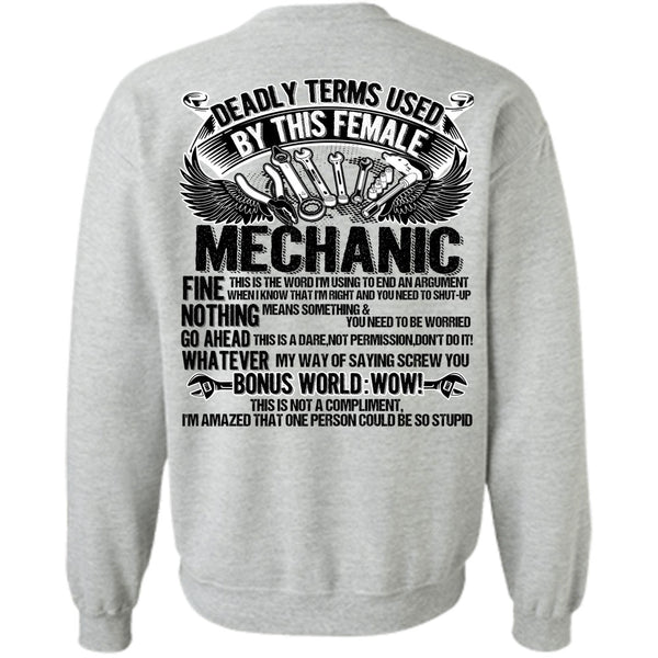I Love Mechanic T Shirt, This Female Mechanic Sweatshirt