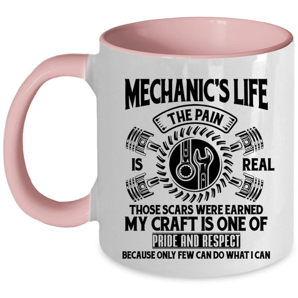 Awesome Mechanics Coffee Mug, Mechanic's Life Accent Mug
