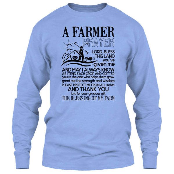 A Farmer Prayer T Shirt, Gift For Farmer Prayer T Shirt