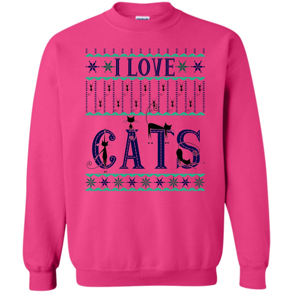 Catmas T Shirt, I Love Cats Sweatshirt