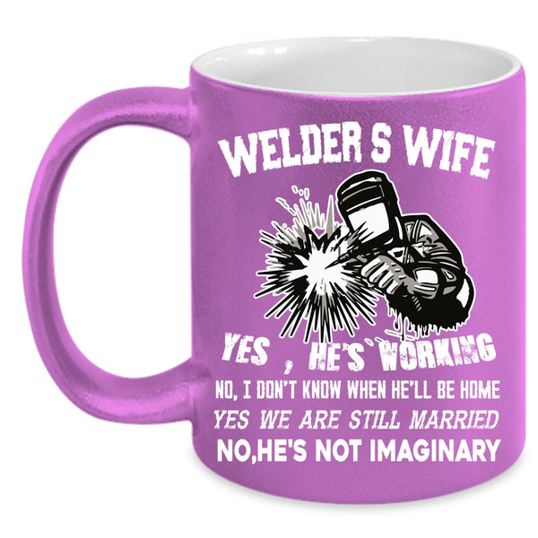 Welder's Wife Coffee Mug, I Love My Welder Coffee Cup