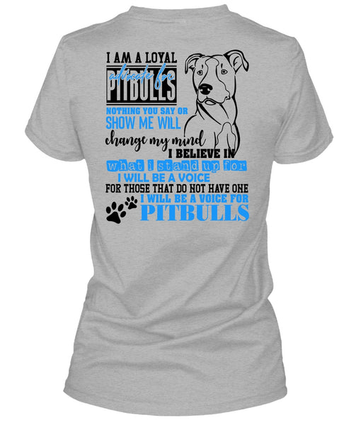 I Will Be A Voice For Pit Bulls T Shirt, I Love Dog T Shirt