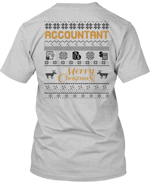 Accountant Merry Christmas T Shirt, I Love Accountant T Shirt