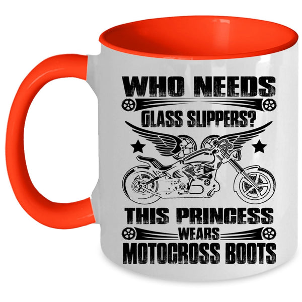 Awesome Motorcycles Coffee Mug, This Princess Wears Motocross Boots Accent Mug