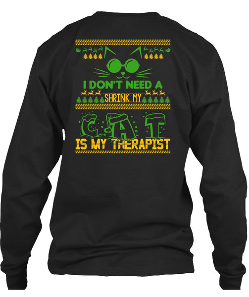Shrink My Cat Is My Therapist T Shirt, I Love My Cat T Shirt
