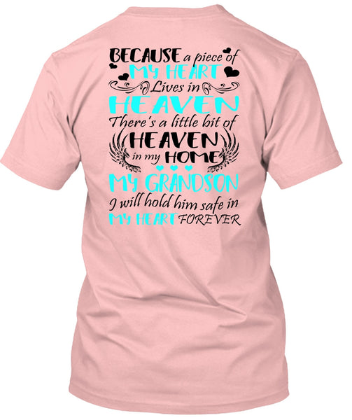 Heaven In My Home My Grandson T Shirt, I Love Grandson T Shirt