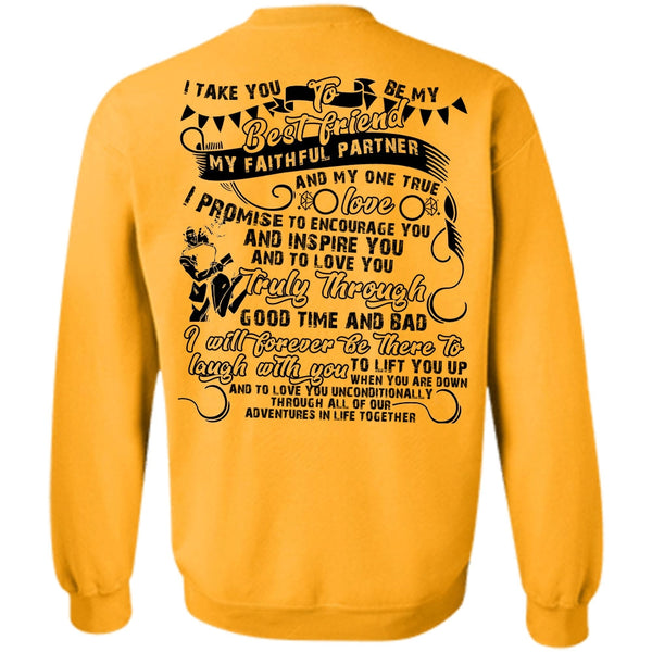 I Love Husband T Shirt, I Take You To Be My Best Friend Sweatshirt