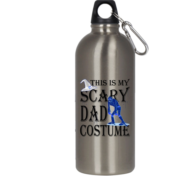 This Is My Scary Dad Costume 20 oz Stainless Steel Bottle,Scary Halloween Outdoor Sports Water Bottle