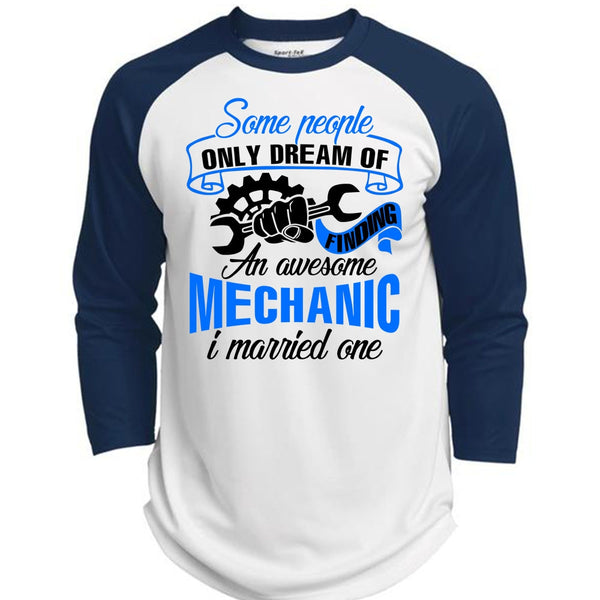 Awesome Mechanic T Shirt, I Love Mechanic T Shirt, Awesome T-Shirts  (Polyester Game Baseball Jersey)