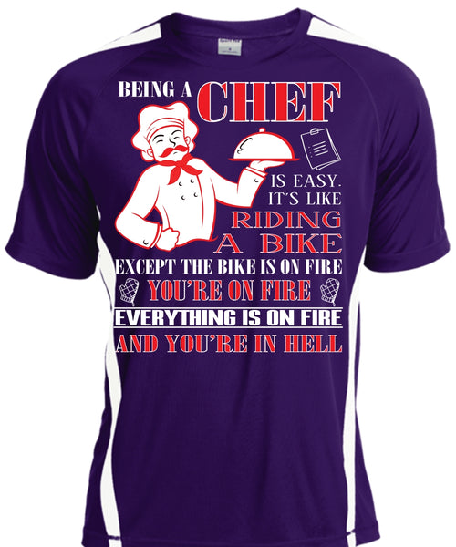 Being A Chef Is Easy T Shirt, It's Like Riding A Bike T Shirt