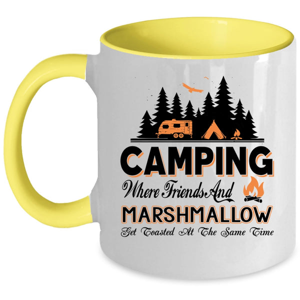 Best Gift For My Friends Coffee Mug, Camping Accent Mug