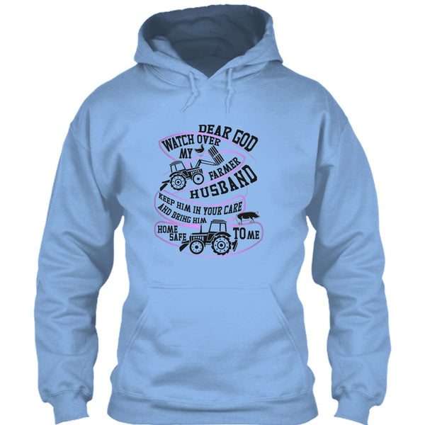 Watch Over My Farmer Husband T Shirt, I'm A Farmer's Wife T Shirt