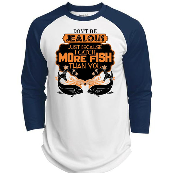 I Catch More Fish Than You T Shirt, I Love Fishing T Shirt, Awesome T-Shirts  (Polyester Game Baseball Jersey)