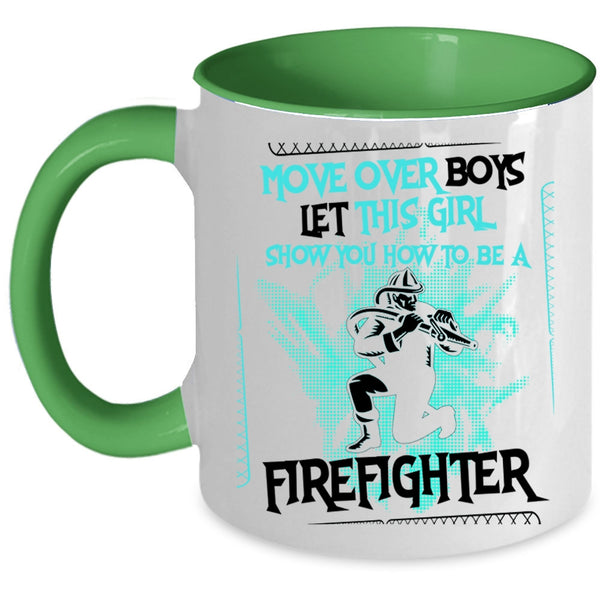 How To Be A Firefighter Coffee Mug, This Girl Show You Accent Mug