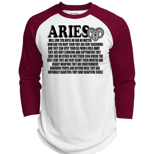 Aries Will Love You T Shirt, I Love Aries T Shirt, Awesome T-Shirts  (Polyester Game Baseball Jersey)