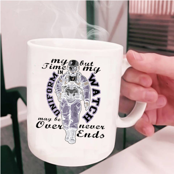 Cool Gift For Veteran Coffee Mug, My Time In Uniform  Cup