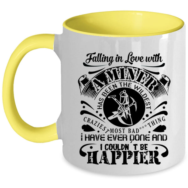Gift For Couple Coffee Mug, Falling In Love With A Miner Accent Mug