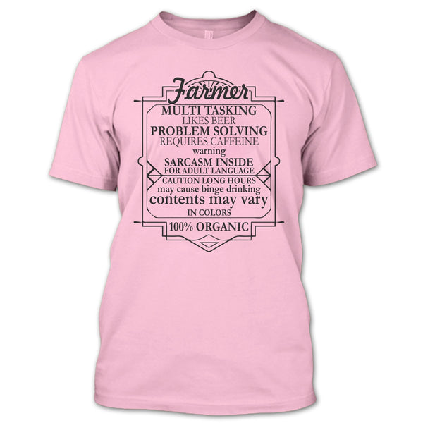 Farmer Multi Tasking T Shirt, Coolest Farmer T Shirt