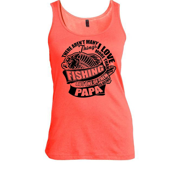 I Love More Than Fishing T Shirt, Fishing Dad Tank Top