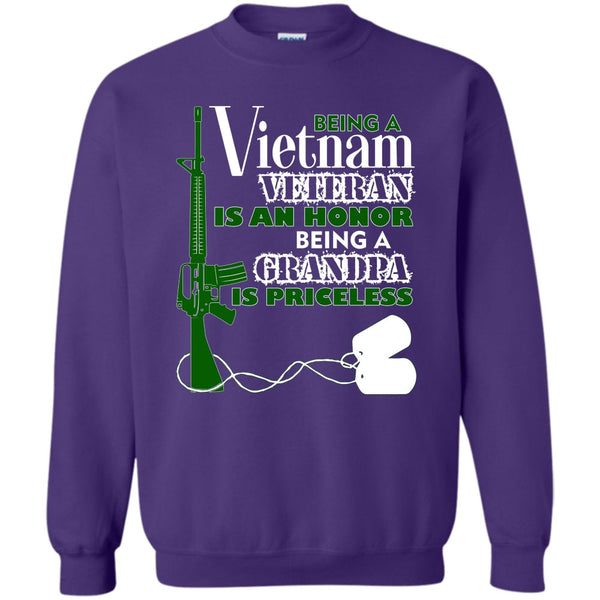 Being A Grandpa Is Princess T Shirt, Vietnam Veteran Grandpa Sweatshirt