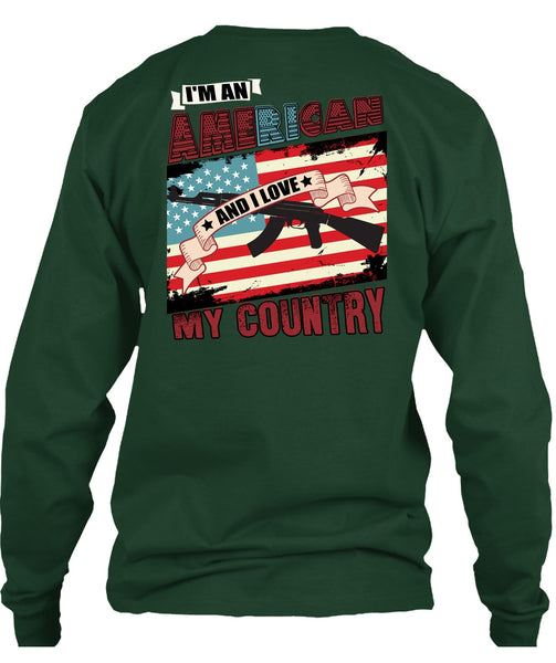 I'm An American T Shirt, I Love My Country T Shirt