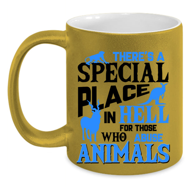 Abuse Animals Coffee Mug, There's A Special Place Accent Mug
