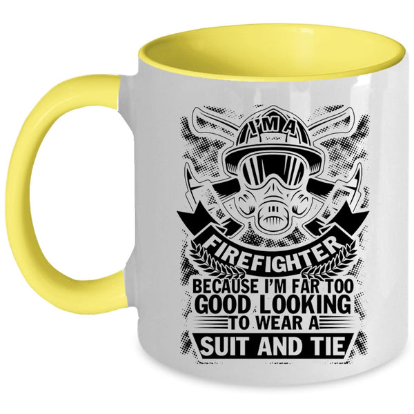 Best Gift For Firefighter Coffee Mug, Firefighter Accent Mug