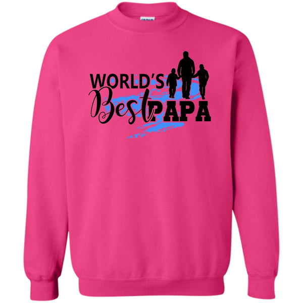 Gift For Papa T Shirt, World's Best Papa Sweatshirt