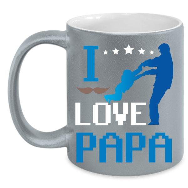 I Love Papa Coffee Mug, Best Gift For My Son Coffee Cup
